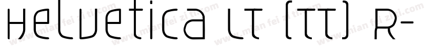 Helvetica LT (TT) R字体转换